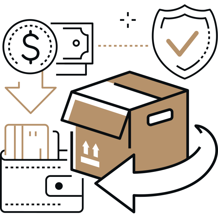 Rücksendungen / Reklamationen / Retouren anlegen im Kundenkonto Rücksendungen Reklamationen Retouren anlegen im Kundenkonto-blau