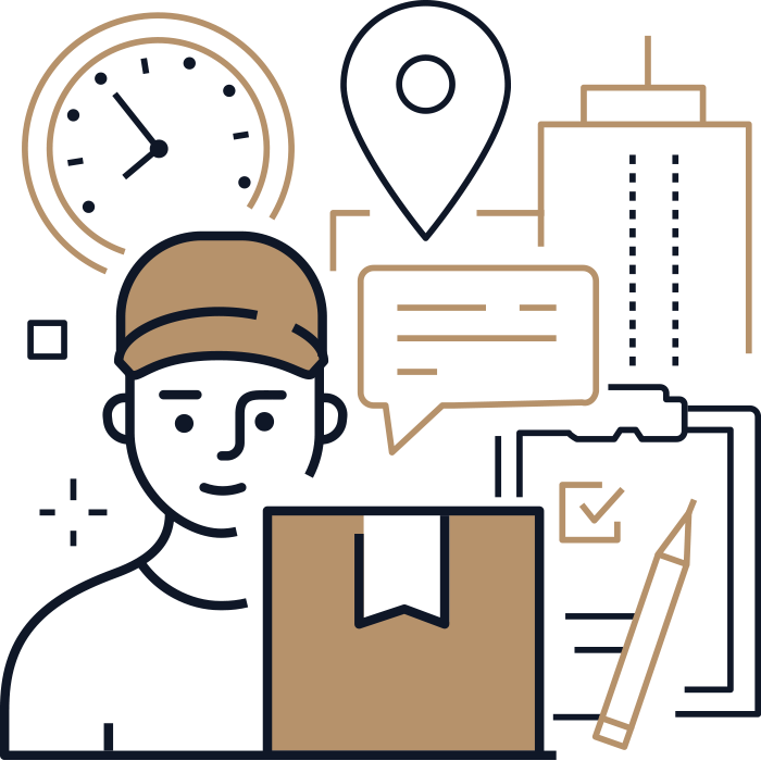 Versandart Spedition Versandart Spedition-blau