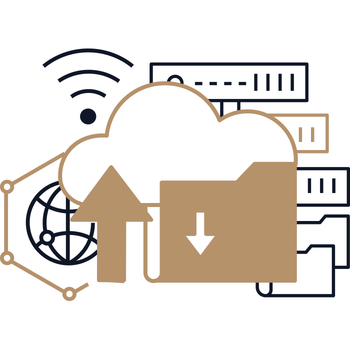 Download von digitalen Produkten Download von digitalen Produkten-blau